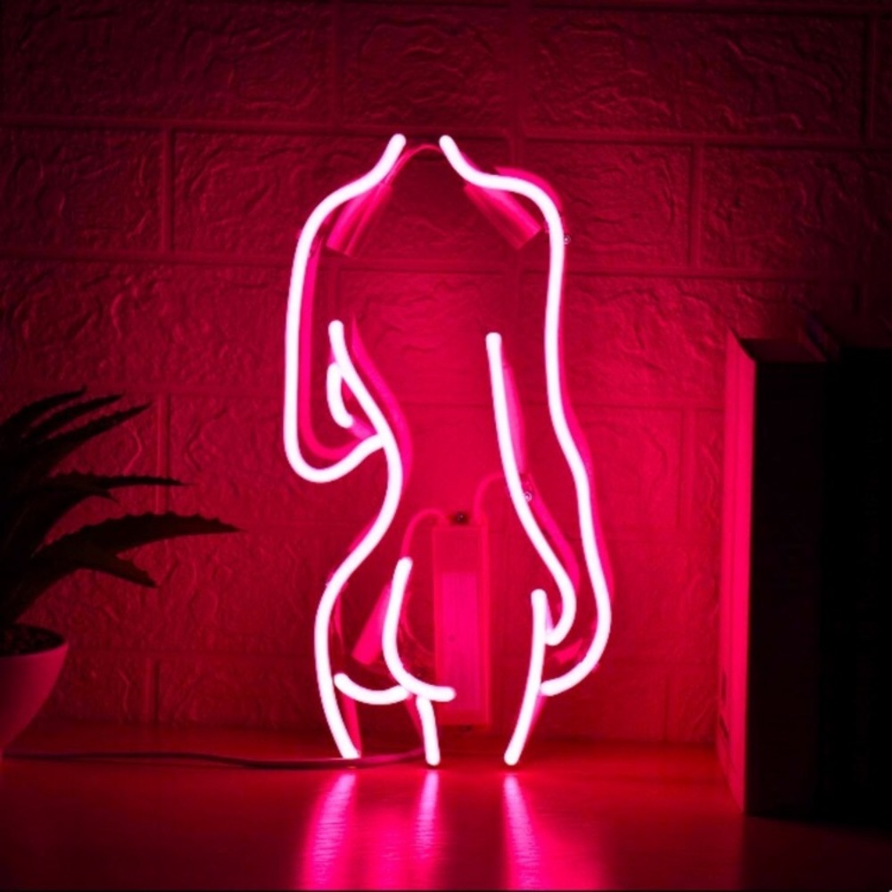 Neon Body Woman Feminine Figure LED Light Decor new